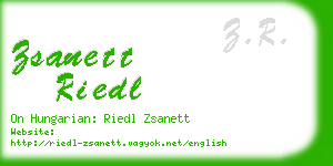 zsanett riedl business card